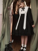 Halloween Gothic Dark Classic Elegant Nun Lolita Dress