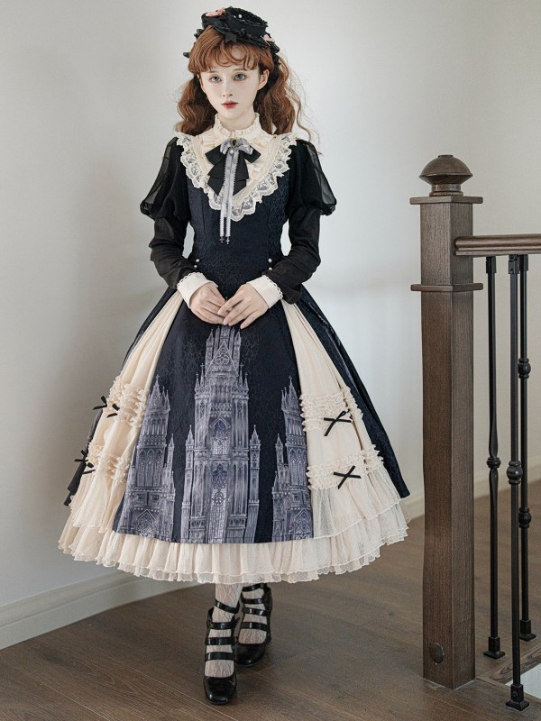 Church Bells Long Sleeve Elegant Lolita Dress