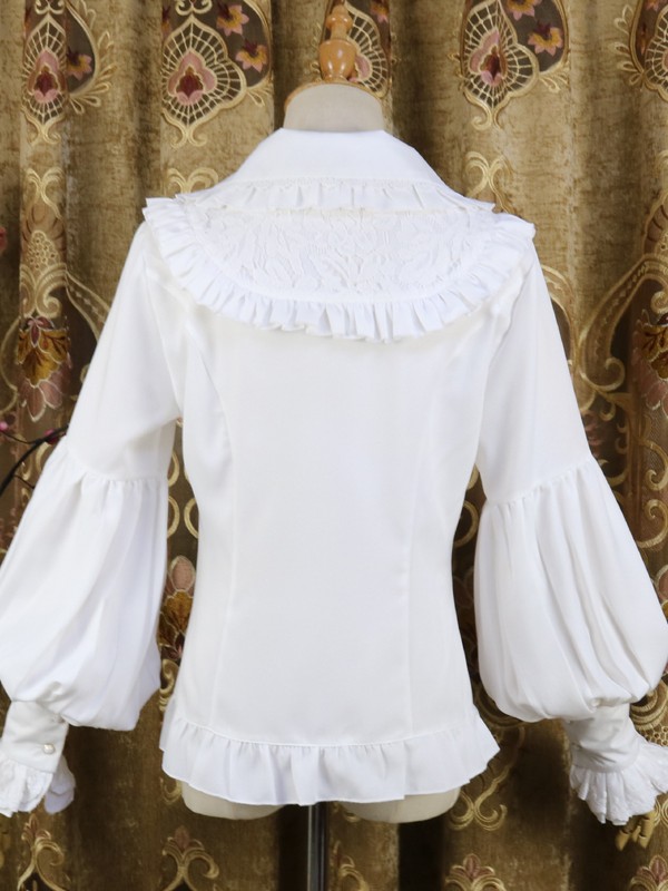 Lolita Long-sleeved Doll Collar Lantern Sleeve Blouse