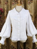 Lolita Long-sleeved Doll Collar Lantern Sleeve Blouse