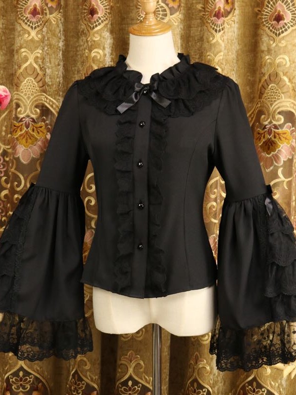 Vintage Lace Lolita Hime Sleeve Blouse