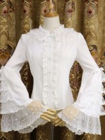 Lolita Hime Sleeve Slim Vintage Gorgeous Long Sleeve Shirt Blouse