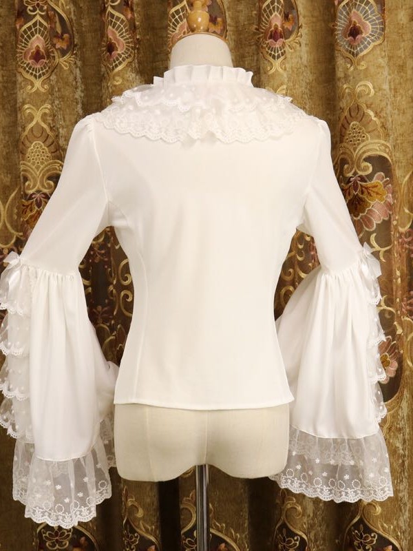 Vintage Lace Lolita Hime Sleeve Blouse