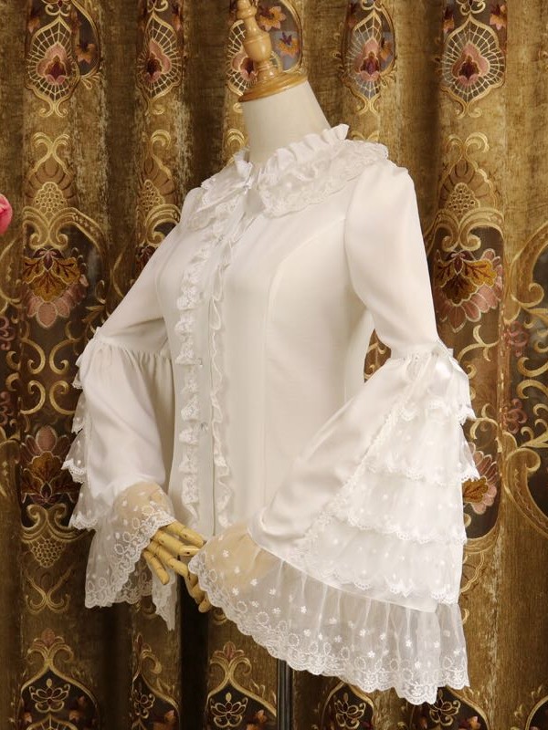 Vintage Lace Lolita Hime Sleeve Blouse