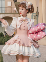 Cute Sweet Magic Girl Long Sleeve Lolita Dress Princess OP Dress