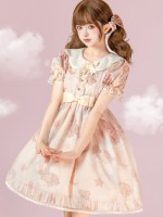 Pink Sweet and cute Star Wishing Bear Lolita dress OP