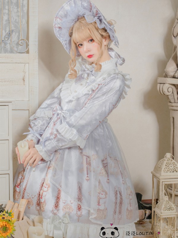 Sweet Lolita Dress Doll Dress OP Long Sleeve Dress