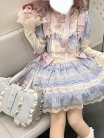 BabyFaceGirl Cream Bow Lolita Bag Cute Soft Girl Shoulder Bag