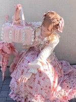 BabyFaceGirl Cream Bow Lolita Bag Cute Soft Girl Shoulder Bag