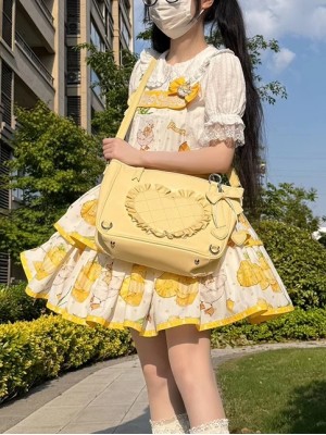 Hartel Love Tote Bag Sweet and Elegant Love One Shoulder and Two Shoulder Lolita Bag