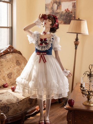 Lolita Snow White Ball Gown Light Short Sleeve Dress