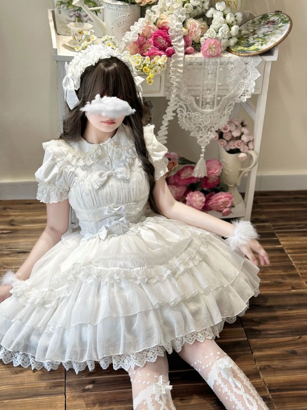 Lolita Light Wedding Dress JSK Suspender Dress