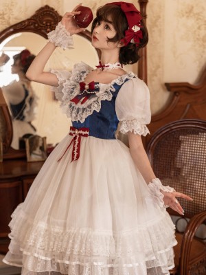 Lolita Snow White Ball Gown Light Short Sleeve Dress