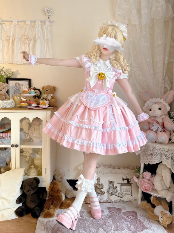 Lolita Dress Sweet Maid JSK Suspender Dress