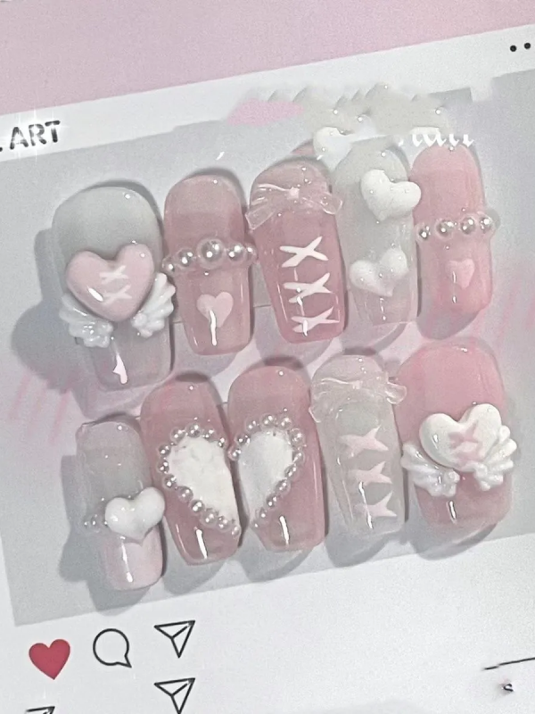 Pink Sweet Fresh Wearable Nail Art