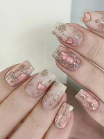 Pink Sweet Baroque Wearable Nail Art