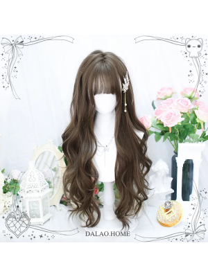 Sweet Lolita Wig Hazelnut Gray Brown Long Curly Hair