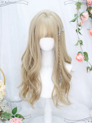 Lolita Wig Blonde Big Wave JK Long Hair