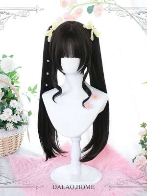 Sweet Lolita Wig Double Ponytail Princess Cut Short Hair