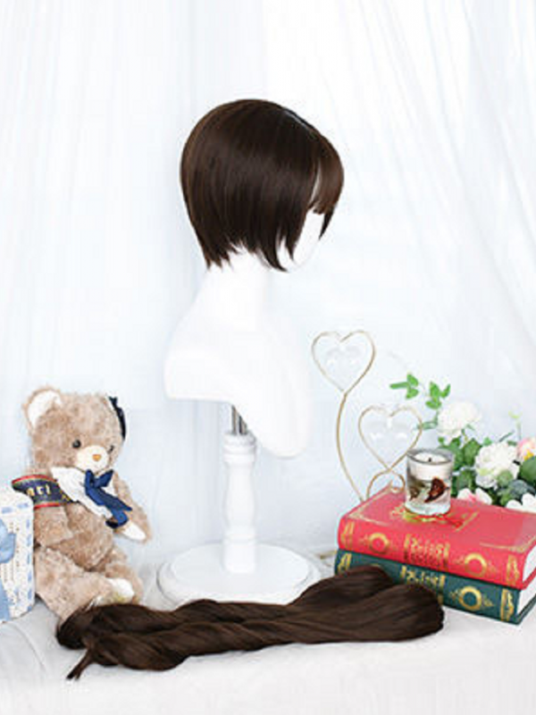 Lolita Wig Cute Daily Double Ponytail Face-shaping Short Hair