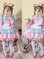 Oath maid cute flower bud dress