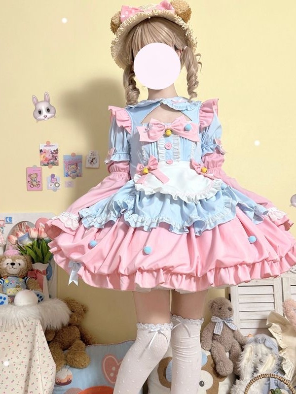 Oath maid cute flower bud dress