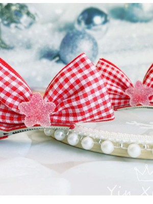 Red Bowknot Lolita Accessories