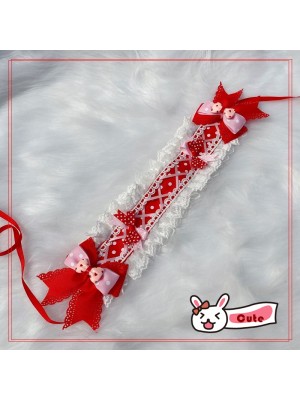 Red Bowknot Lolita Hairband