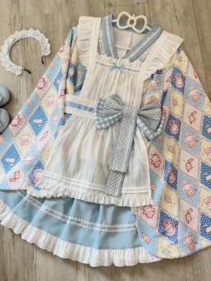 【Showa Sweet pet】~lolita~Blue dress cute