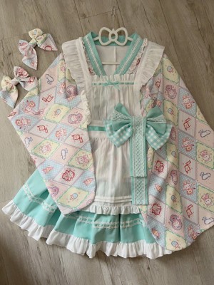 【Showa Sweet pet】~lolita~Green dress cute