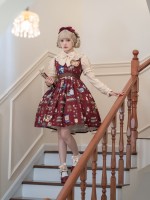 Star Warm Original Lolita Retro Chocolate JSK