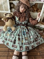 Star Warm Original Lolita Retro Chocolate JSK