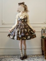 Star Warm Original Lolita Retro Chocolate JSK