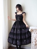 Napoleon sixty meters multi-layer two-color elegant segment lolita flying sleeve jsk dress